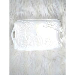 Thanksgiving pumpkin serving plate